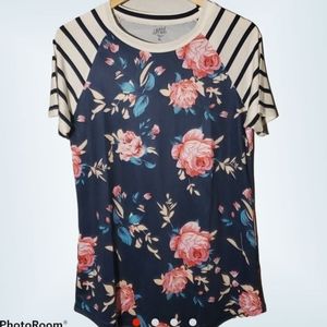 Tickled teal womens tee shirt.